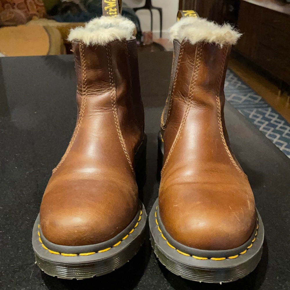 Dr. Martens 2976 Faux Fur Chelsea Boot